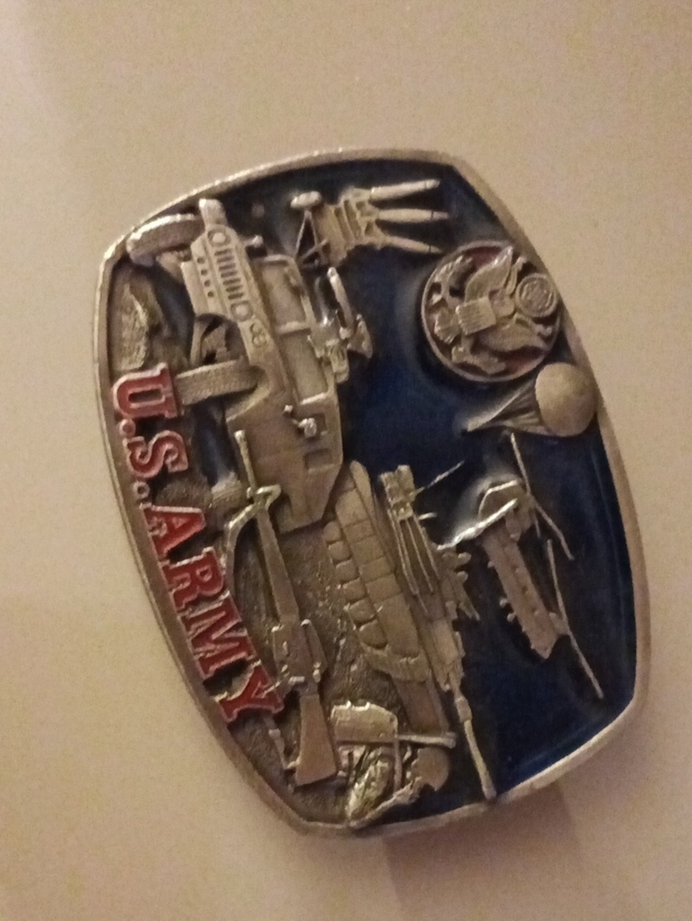 1991 Bergamot Brass Works "U.S. Army" Emblem Montage Buckle (Model T-132).